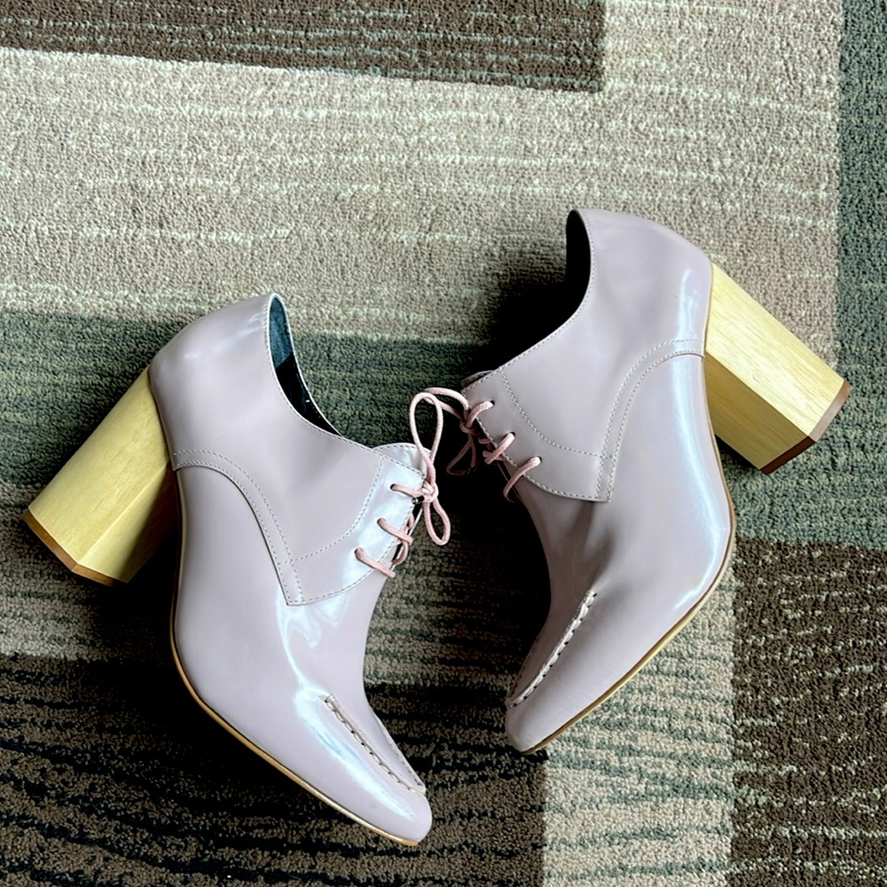 Anthropologie Pied Juste Tipo Lace-up Bootie size 41
